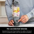 Ninja BC251GY Blast Max, Portable Blender + Twist & Go, Personal Blender, Dishwasher Safe, Leakproof, Grey