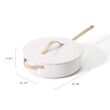 Beautiful 5.5 Quart Ceramic Non-Stick Sauté Pan, White Icing by Drew Barrymore