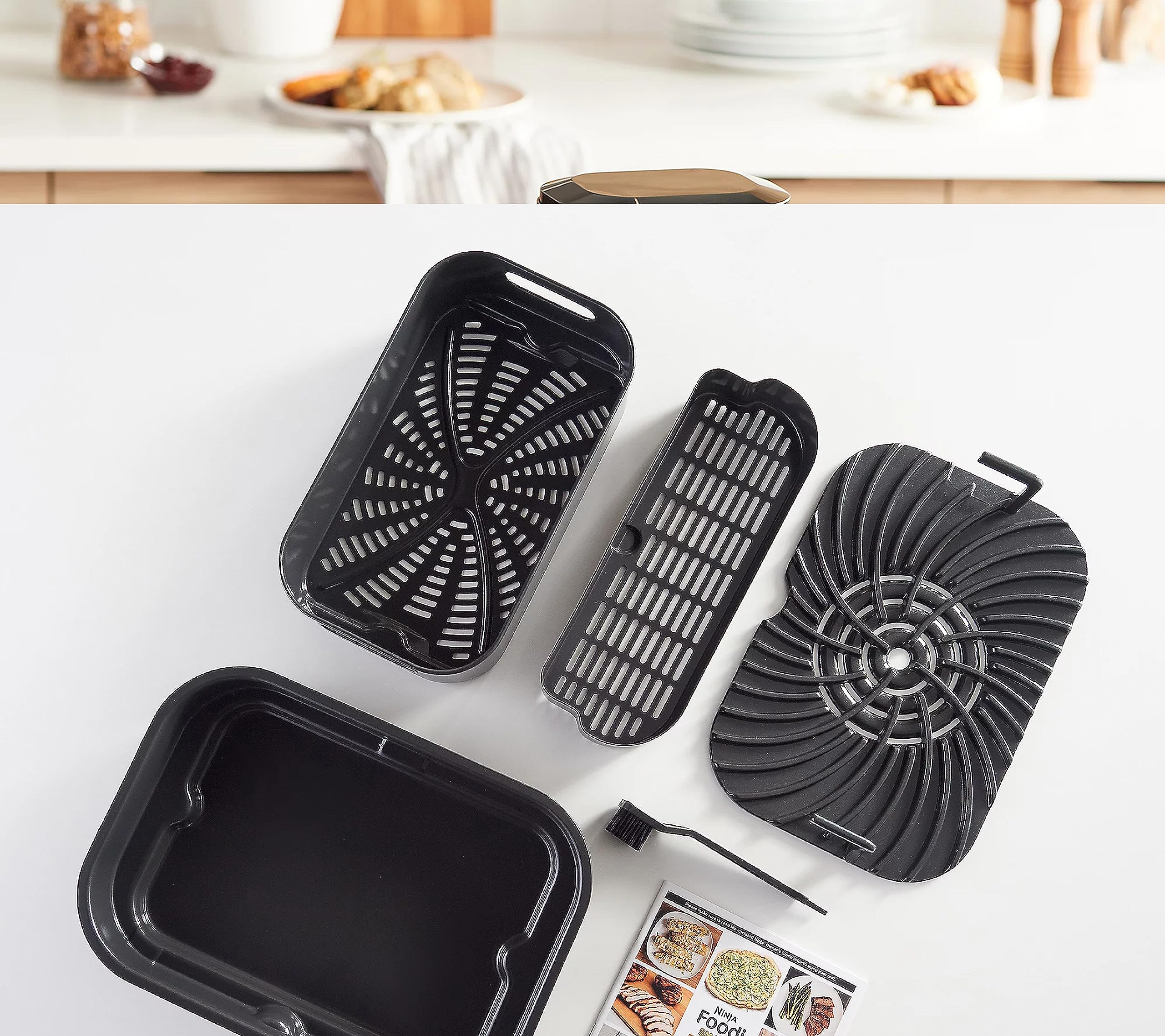 Ninja FG551 Foodi Smart XL 6-in-1 Indoor Grill with Air Fry, Roast, Bake, Broil & Dehydrate, Smart Thermometer, Black/Silver Ninja FG551 Foodi Smart XL 6-in-1 Indoor Grill with Air Fry, Roast, Bake, Broil & Dehydrate, Smart Thermometer, Black/Silver - Image 14