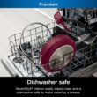 Ninja, Cookware, Steamer, Strainer Basket, Glass Lid and Spatula, Foodi NeverStick PossiblePan, Premium Set, Cherry Tart, CW102RD