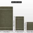 Utopia Towels 8-Piece Premium Towel Set, 2 Bath Towels, 2 Hand Towels, and 4 Wash Clothsm, Dusty Olive