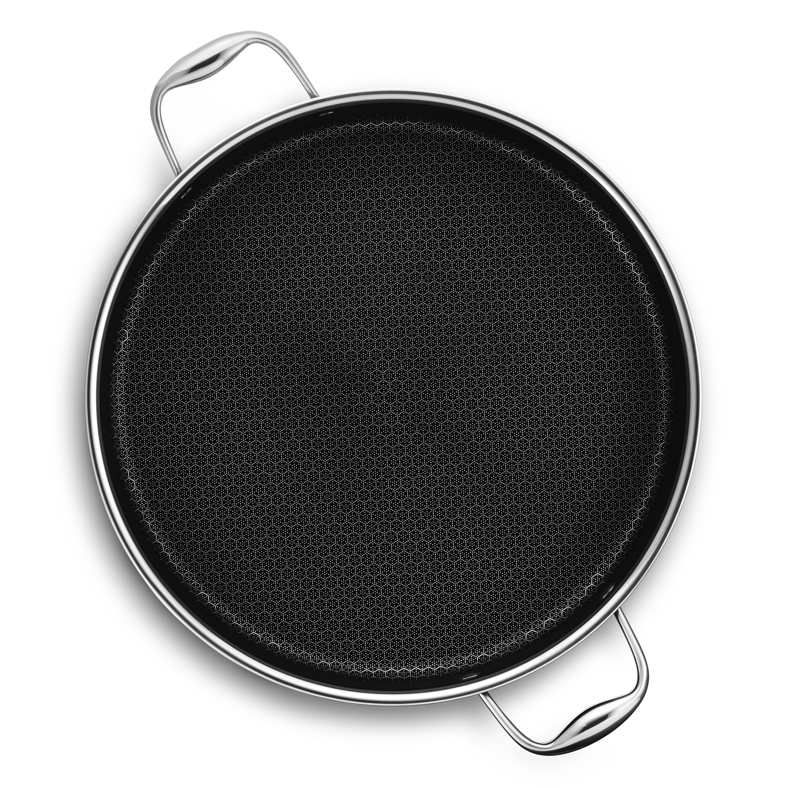 HexClad Hybrid Nonstick Sauté Pan and Lid, Chicken Fryer, 7-Quart, Dishwasher and Oven-Safe, Compatible with All Cooktops HexClad Hybrid Nonstick Sauté Pan and Lid, Chicken Fryer, 7-Quart, Dishwasher and Oven-Safe, Compatible with All Cooktops - Image 7