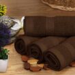 Utopia Towels 8-Piece Premium Towel Set, 2 Bath Towels, 2 Hand Towels, and 4 Wash Clothsm, Brown