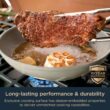 Ninja CW39010ST NeverStick Ceramic Pro,Non-Stick Pots & Pans Set with Glass Lids, PTFE Free