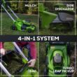 Greenworks 2546502 60V 21" Push Lawn Mower + (1) 5.0 Ah Battery & Charger
