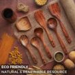 Wooden Spoons for Cooking, Wooden Cooking Utensils Set, Wooden Utensil Set with Holder, Spoon Rest & Hooks, 8-piece set