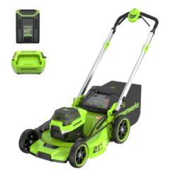 Greenworks 2546502 60V 21" Push Lawn Mower + (1) 5.0 Ah Battery & Charger
