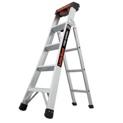 Little Giant King Kombo 5'-8' Aluminum 3-in-1 Combo Ladder, Type 1A - 300 lbs. Rated, 11 ft. 4 in. Reach