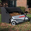 Ohio Steel Tow Behind Lawn Sweeper, 42 inch, 22 Cu. ft, Heavy-Duty Leaf and Grass Collector, Patented Spiral Brush