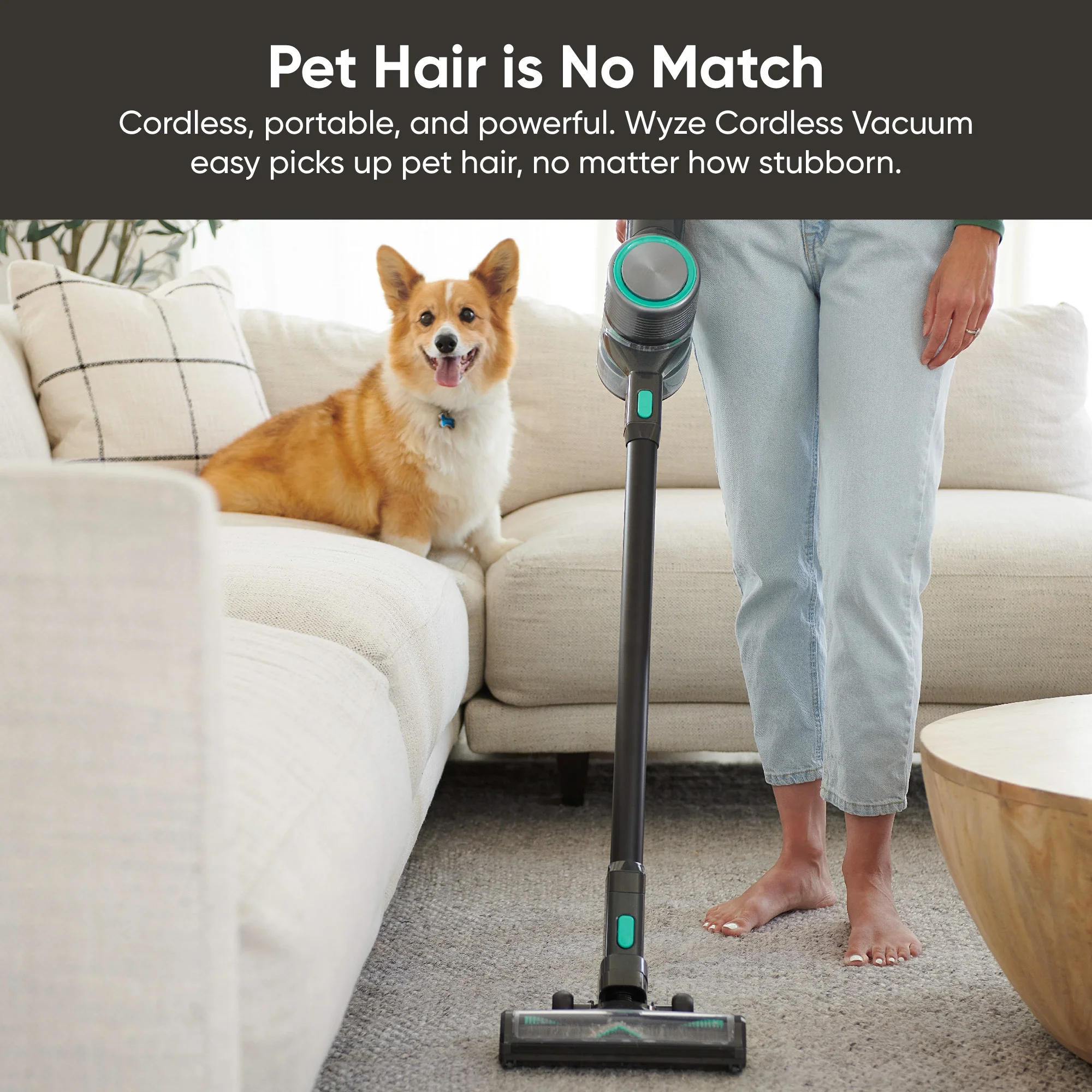 Wyze Cordless Stick Vacuum 20kPa for Carpet, Hard Floors and Pet Hair Wyze Cordless Stick Vacuum 20kPa for Carpet, Hard Floors and Pet Hair - Image 4
