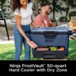 NINJA FrostVault 50- qt Hard Cooler with Dry Zone in Lakeshore Blue NINJA FrostVault 50- qt Hard Cooler with Dry Zone in Lakeshore Blue