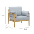 Beautiful Wrap Me Up Accent Chair With Removable Cushions by Drew, Cornflower Blue