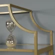 Better Homes & Gardens 71" Nola 5 Shelf Etagere Bookcase, Gold Finish