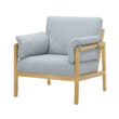 Beautiful Wrap Me Up Accent Chair With Removable Cushions by Drew, Cornflower Blue