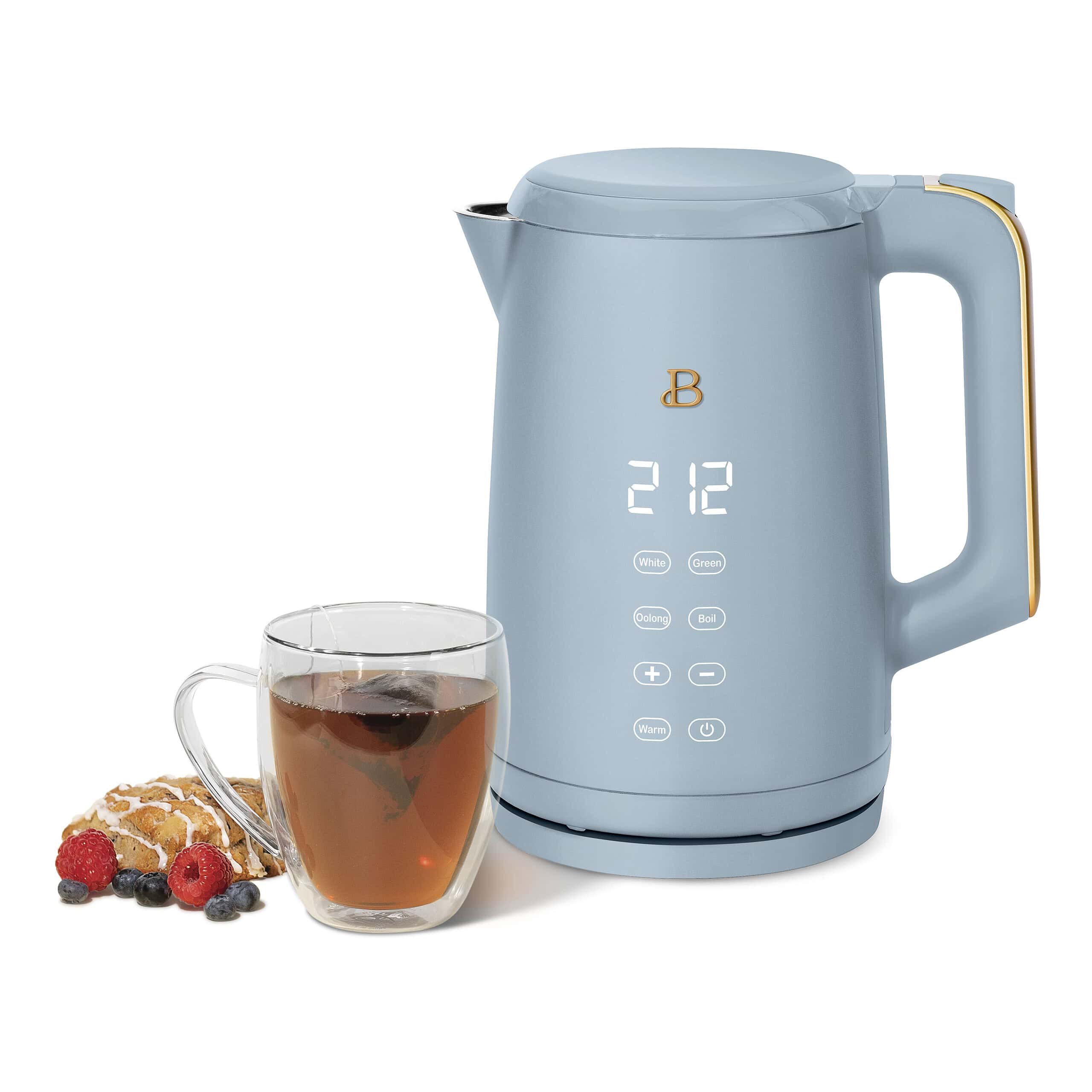 Beautiful 1.7-Liter Electric Kettle 1500 W with One-Touch Activation, Cornflower Blue by Drew Barrymore Beautiful 1.7-Liter Electric Kettle 1500 W with One-Touch Activation, Cornflower Blue by Drew Barrymore - Image 8