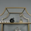 Better Homes & Gardens 71" Nola 5 Shelf Etagere Bookcase, Gold Finish