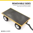 Gorilla Carts GOR1201B 1200-lb. Heavy-Duty Steel Utility Cart, 13" Tires