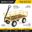 Gorilla Carts GOR1201B 1200-lb. Heavy-Duty Steel Utility Cart, 13" Tires