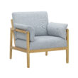 Beautiful Wrap Me Up Accent Chair With Removable Cushions by Drew, Cornflower Blue