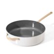 Beautiful 5.5 Quart Ceramic Non-Stick Sauté Pan, White Icing by Drew Barrymore