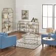 Better Homes & Gardens 71" Nola 5 Shelf Etagere Bookcase, Gold Finish