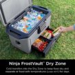NINJA FrostVault 50- qt Hard Cooler with Dry Zone in Slate Gray
