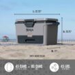 NINJA FrostVault 50- qt Hard Cooler with Dry Zone in Slate Gray