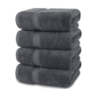 Utopia Towels 4 Pack Premium Bath Towels Set, 27 x 54 Inches, Grey