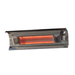 Well Traveled Living 5118-BTU 110-Volt Silver Stainless Steel Electric Patio Heater