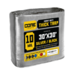Core Tarps 30-ft x 30-ft Silver Waterproof Standard Polyethylene 10-mil Tarp