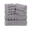 Utopia Towels 8-Piece Luxury Towel Set, 2 Bath Towels, 2 Hand Towels, and 4 Wash Cloths, (Cool Grey)