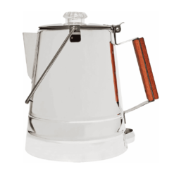COLETTI Butte Camping Coffee Pot - Campfire Coffee Pot - Stainless Steel Coffee Maker for Outdoors or Stovetop (14 CUP)