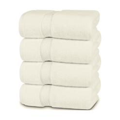 Utopia Towels 4 Pack Premium Bath Towels Set, 27 x 54 Inches, Ivory