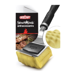 GRILLART Grill Brush for Outdoor Grill Bristle Free - Reinforced Grill Cleaner Scraper BBQ Brush