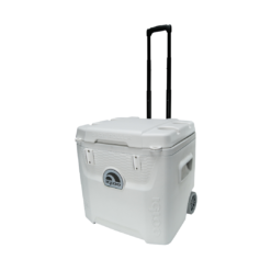 Igloo 52 QT 5-Day Marine Ice Chest Cooler with Wheels, White