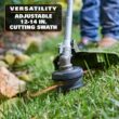 RIDGID R019001 18V Brushless 14 in. Cordless Battery String Trimmer and Leaf Blower 2-Tool Combo Kit with 4.0 Ah Battery and Charger
