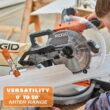 RIDGID R4113-RPM121 15 Amp Corded 10 in. Dual Bevel Miter Saw with LED Cutline Indicator and Black Fine Point Permanent Workshop Marker
