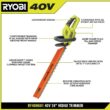 RYOBI RY40HG01K 40V 24 in. Cordless Battery Hedge Trimmer with 2.0 Ah Battery and Charger