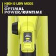 RYOBI PBLLB01K ONE+ HP 18V Brushless Whisper Series 130 MPH 510 CFM Cordless Battery Leaf Blower with 6.0 Ah Battery and Charger