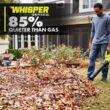 RYOBI PBLLB01K ONE+ HP 18V Brushless Whisper Series 130 MPH 510 CFM Cordless Battery Leaf Blower with 6.0 Ah Battery and Charger