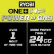 RYOBI PBLLB01K ONE+ HP 18V Brushless Whisper Series 130 MPH 510 CFM Cordless Battery Leaf Blower with 6.0 Ah Battery and Charger
