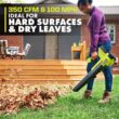 RYOBI PCLLB01K ONE+ 18V 100 MPH 350 CFM Cordless Battery Variable Speed Jet Fan Leaf Blower with 4.0 Ah Battery and Charger