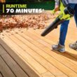 RYOBI PCLLB01K ONE+ 18V 100 MPH 350 CFM Cordless Battery Variable Speed Jet Fan Leaf Blower with 4.0 Ah Battery and Charger