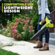 RYOBI PCLLB01K ONE+ 18V 100 MPH 350 CFM Cordless Battery Variable Speed Jet Fan Leaf Blower with 4.0 Ah Battery and Charger