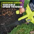 RYOBI PCLLB01K ONE+ 18V 100 MPH 350 CFM Cordless Battery Variable Speed Jet Fan Leaf Blower with 4.0 Ah Battery and Charger