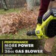 RYOBI RY404014K 40V HP Brushless Whisper Series 160 MPH 650 CFM Cordless Battery Leaf Blower with 4.0 Ah Battery and Charger