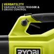 RYOBI RY404014K 40V HP Brushless Whisper Series 160 MPH 650 CFM Cordless Battery Leaf Blower with 4.0 Ah Battery and Charger