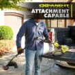 RYOBI RY40HPST01B 40V HP Brushless 16 in. Attachment Capable Cordless Battery Carbon Fiber Shaft String Trimmer (Tool Only)