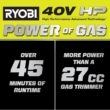 RYOBI RY40HPST01B 40V HP Brushless 16 in. Attachment Capable Cordless Battery Carbon Fiber Shaft String Trimmer (Tool Only)