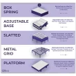 NapQueen Twin Mattress Rainbow 5" Memory Foam Twin Mattress, Gray, CertiPUR-US Certified, Mattress in a Box
